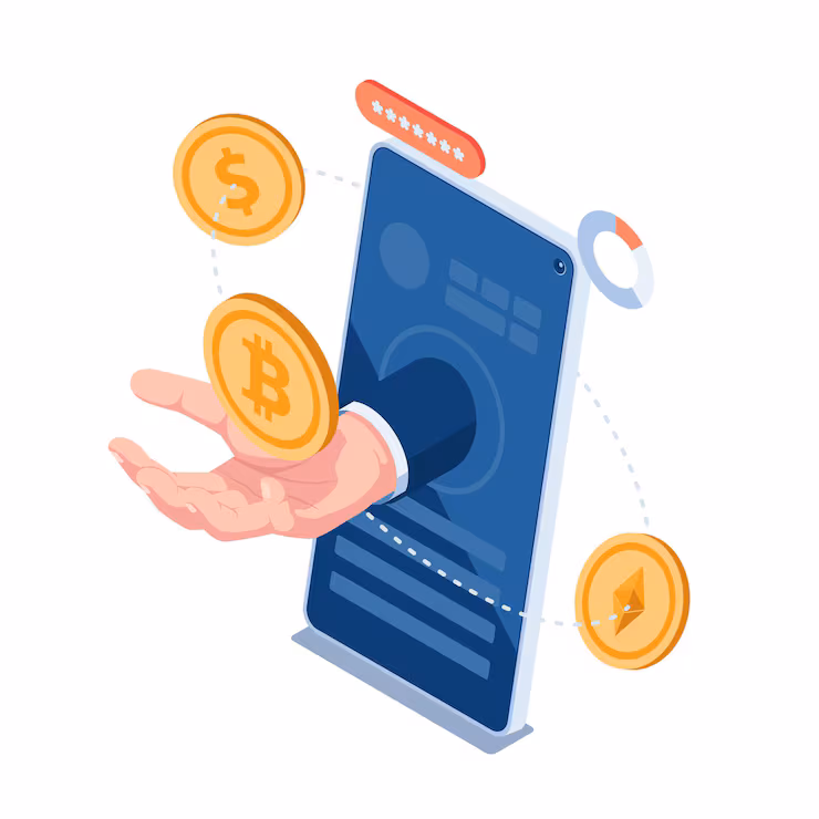 A deposit hands custody to the exchange: coins move to an address the platform controls, and you receive a balance entry in return.